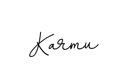 How to make Karmu name signature. Use BallpointsItalic-DORy9 style for creating short signs online. This is the latest handwritten sign. Karmu signature style 11 images and pictures png