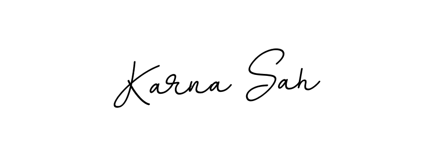 It looks lik you need a new signature style for name Karna Sah. Design unique handwritten (BallpointsItalic-DORy9) signature with our free signature maker in just a few clicks. Karna Sah signature style 11 images and pictures png