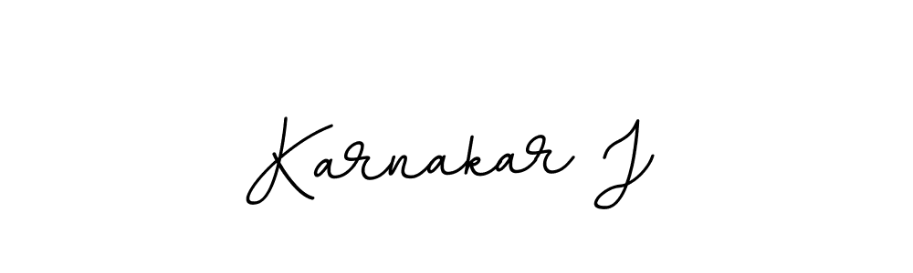 You should practise on your own different ways (BallpointsItalic-DORy9) to write your name (Karnakar J) in signature. don't let someone else do it for you. Karnakar J signature style 11 images and pictures png