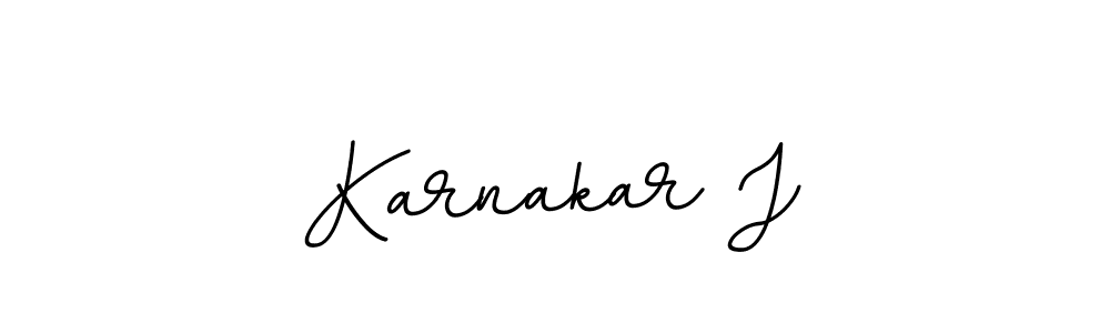 Create a beautiful signature design for name Karnakar J. With this signature (BallpointsItalic-DORy9) fonts, you can make a handwritten signature for free. Karnakar J signature style 11 images and pictures png