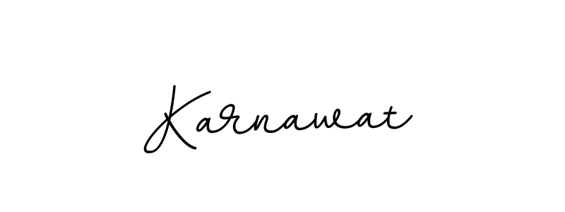 Create a beautiful signature design for name Karnawat. With this signature (BallpointsItalic-DORy9) fonts, you can make a handwritten signature for free. Karnawat signature style 11 images and pictures png