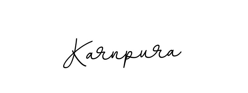 Design your own signature with our free online signature maker. With this signature software, you can create a handwritten (BallpointsItalic-DORy9) signature for name Karnpura. Karnpura signature style 11 images and pictures png