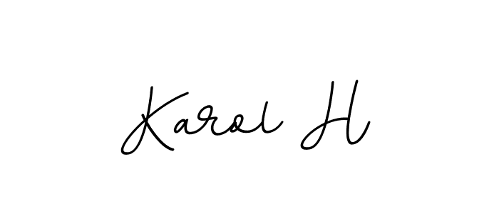 How to make Karol H signature? BallpointsItalic-DORy9 is a professional autograph style. Create handwritten signature for Karol H name. Karol H signature style 11 images and pictures png