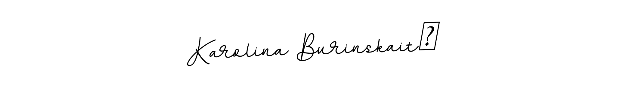 Design your own signature with our free online signature maker. With this signature software, you can create a handwritten (BallpointsItalic-DORy9) signature for name Karolina Burinskaitė. Karolina Burinskaitė signature style 11 images and pictures png