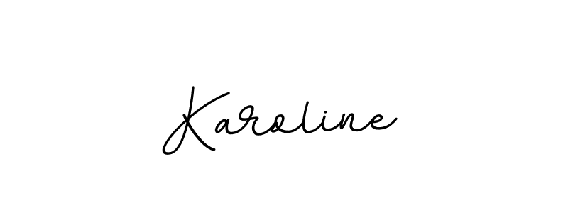 The best way (BallpointsItalic-DORy9) to make a short signature is to pick only two or three words in your name. The name Karoline include a total of six letters. For converting this name. Karoline signature style 11 images and pictures png