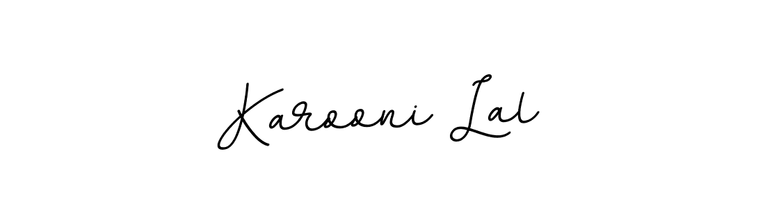 Use a signature maker to create a handwritten signature online. With this signature software, you can design (BallpointsItalic-DORy9) your own signature for name Karooni Lal. Karooni Lal signature style 11 images and pictures png