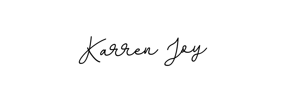 Design your own signature with our free online signature maker. With this signature software, you can create a handwritten (BallpointsItalic-DORy9) signature for name Karren Joy. Karren Joy signature style 11 images and pictures png