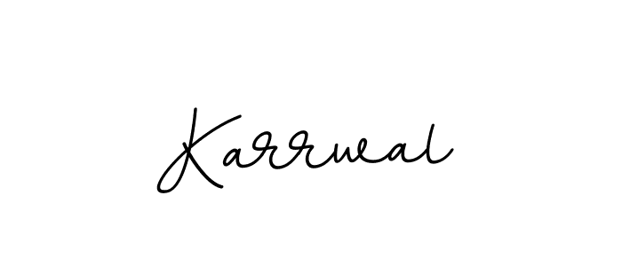 Make a beautiful signature design for name Karrwal. With this signature (BallpointsItalic-DORy9) style, you can create a handwritten signature for free. Karrwal signature style 11 images and pictures png