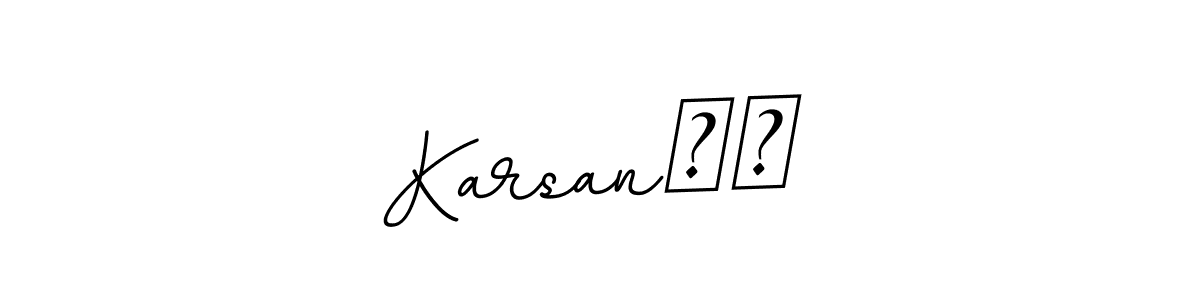 Karsan❤️ stylish signature style. Best Handwritten Sign (BallpointsItalic-DORy9) for my name. Handwritten Signature Collection Ideas for my name Karsan❤️. Karsan❤️ signature style 11 images and pictures png