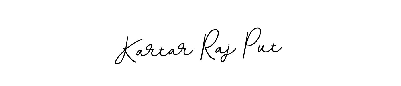 You should practise on your own different ways (BallpointsItalic-DORy9) to write your name (Kartar Raj Put) in signature. don't let someone else do it for you. Kartar Raj Put signature style 11 images and pictures png