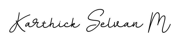 Similarly BallpointsItalic-DORy9 is the best handwritten signature design. Signature creator online. You can use it as an online autograph creator for name Karthick Selvan M. Karthick Selvan M signature style 11 images and pictures png