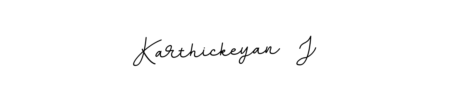 Design your own signature with our free online signature maker. With this signature software, you can create a handwritten (BallpointsItalic-DORy9) signature for name Karthickeyan  J. Karthickeyan  J signature style 11 images and pictures png
