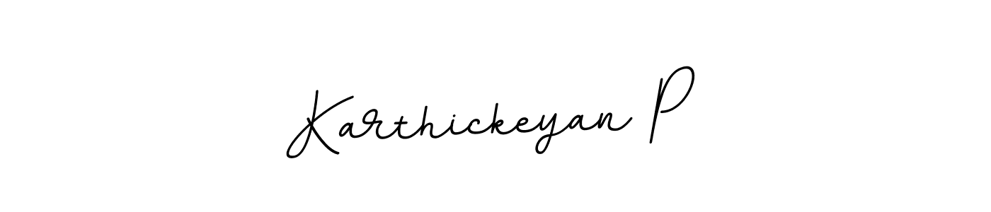 Design your own signature with our free online signature maker. With this signature software, you can create a handwritten (BallpointsItalic-DORy9) signature for name Karthickeyan P. Karthickeyan P signature style 11 images and pictures png