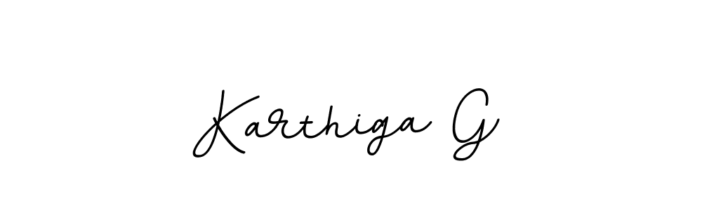 How to make Karthiga G name signature. Use BallpointsItalic-DORy9 style for creating short signs online. This is the latest handwritten sign. Karthiga G signature style 11 images and pictures png