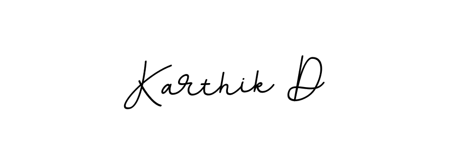 Design your own signature with our free online signature maker. With this signature software, you can create a handwritten (BallpointsItalic-DORy9) signature for name Karthik D. Karthik D signature style 11 images and pictures png