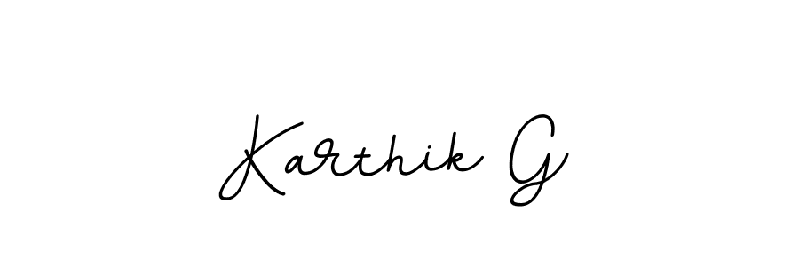 How to make Karthik G name signature. Use BallpointsItalic-DORy9 style for creating short signs online. This is the latest handwritten sign. Karthik G signature style 11 images and pictures png