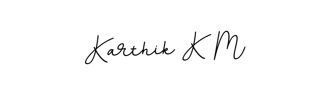 Make a beautiful signature design for name Karthik K M. Use this online signature maker to create a handwritten signature for free. Karthik K M signature style 11 images and pictures png