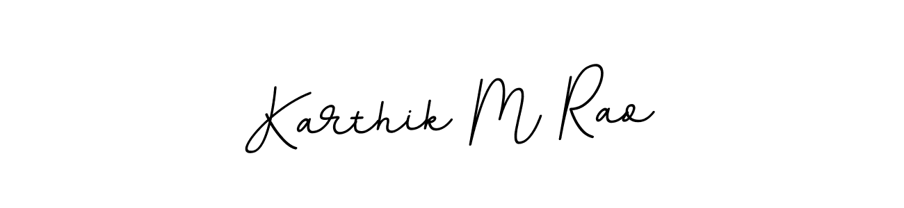 Design your own signature with our free online signature maker. With this signature software, you can create a handwritten (BallpointsItalic-DORy9) signature for name Karthik M Rao. Karthik M Rao signature style 11 images and pictures png
