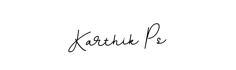 Create a beautiful signature design for name Karthik Ps. With this signature (BallpointsItalic-DORy9) fonts, you can make a handwritten signature for free. Karthik Ps signature style 11 images and pictures png