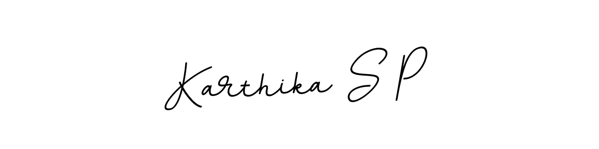 Karthika S P stylish signature style. Best Handwritten Sign (BallpointsItalic-DORy9) for my name. Handwritten Signature Collection Ideas for my name Karthika S P. Karthika S P signature style 11 images and pictures png