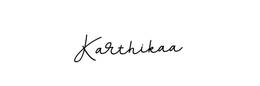 How to make Karthikaa name signature. Use BallpointsItalic-DORy9 style for creating short signs online. This is the latest handwritten sign. Karthikaa signature style 11 images and pictures png