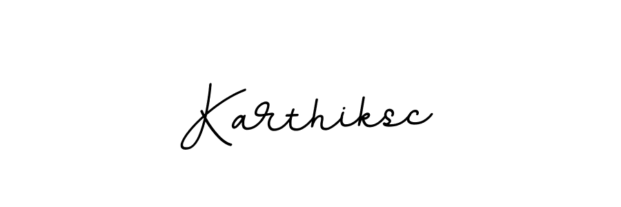 Create a beautiful signature design for name Karthiksc. With this signature (BallpointsItalic-DORy9) fonts, you can make a handwritten signature for free. Karthiksc signature style 11 images and pictures png