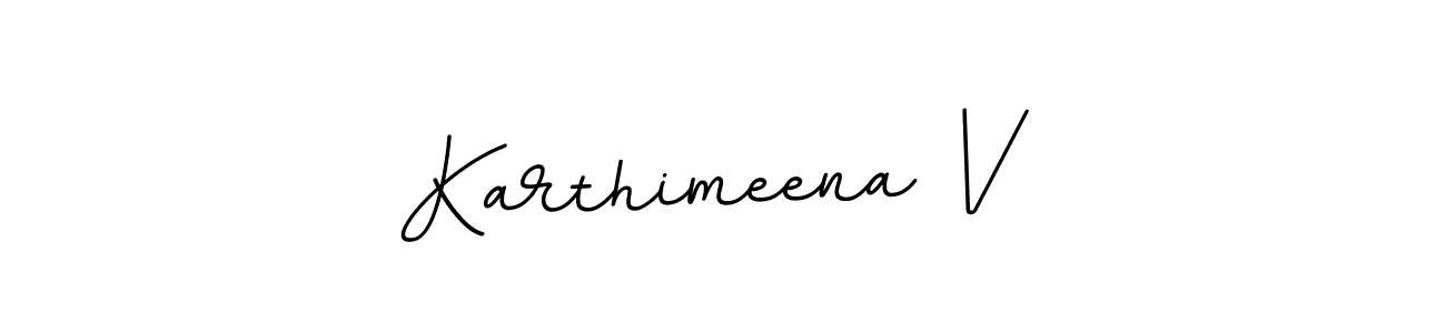 Design your own signature with our free online signature maker. With this signature software, you can create a handwritten (BallpointsItalic-DORy9) signature for name Karthimeena V. Karthimeena V signature style 11 images and pictures png