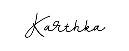 Practice writing Karthka with the flow of BallpointsItalic-DORy9 lettering. A fantastic source of inspiration for developing your personal signature style. Karthka signature style 11 images and pictures png