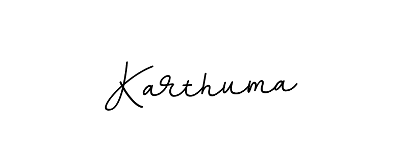 Use a signature maker to create a handwritten signature online. With this signature software, you can design (BallpointsItalic-DORy9) your own signature for name Karthuma. Karthuma signature style 11 images and pictures png