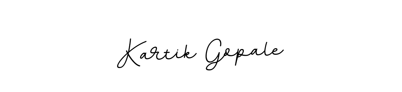 How to make Kartik Gopale name signature. Use BallpointsItalic-DORy9 style for creating short signs online. This is the latest handwritten sign. Kartik Gopale signature style 11 images and pictures png