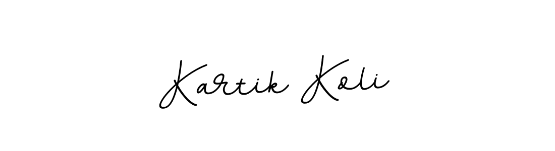 The best way (BallpointsItalic-DORy9) to make a short signature is to pick only two or three words in your name. The name Kartik Koli include a total of six letters. For converting this name. Kartik Koli signature style 11 images and pictures png