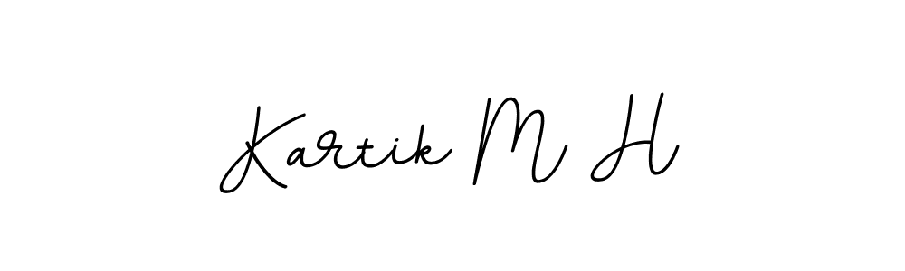 Also we have Kartik M H name is the best signature style. Create professional handwritten signature collection using BallpointsItalic-DORy9 autograph style. Kartik M H signature style 11 images and pictures png