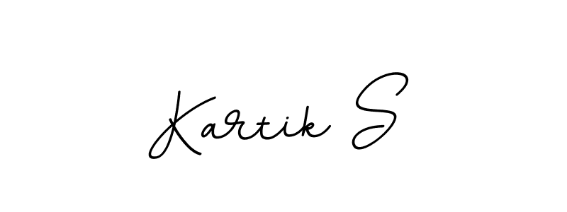 You should practise on your own different ways (BallpointsItalic-DORy9) to write your name (Kartik S) in signature. don't let someone else do it for you. Kartik S signature style 11 images and pictures png