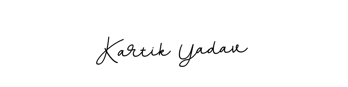 Design your own signature with our free online signature maker. With this signature software, you can create a handwritten (BallpointsItalic-DORy9) signature for name Kartik Yadav. Kartik Yadav signature style 11 images and pictures png