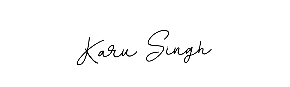 Use a signature maker to create a handwritten signature online. With this signature software, you can design (BallpointsItalic-DORy9) your own signature for name Karu Singh. Karu Singh signature style 11 images and pictures png