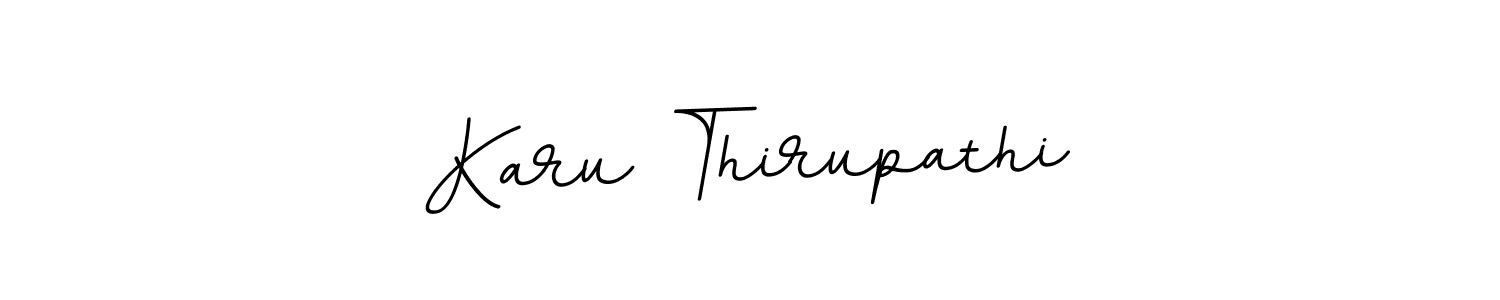 How to make Karu Thirupathi name signature. Use BallpointsItalic-DORy9 style for creating short signs online. This is the latest handwritten sign. Karu Thirupathi signature style 11 images and pictures png