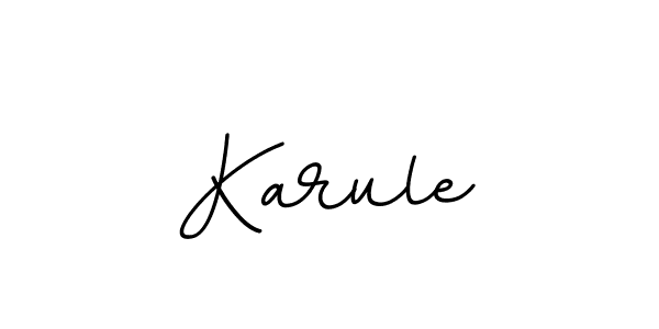 Design your own signature with our free online signature maker. With this signature software, you can create a handwritten (BallpointsItalic-DORy9) signature for name Karule. Karule signature style 11 images and pictures png