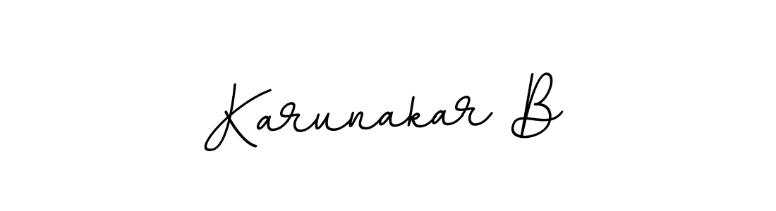 Karunakar B stylish signature style. Best Handwritten Sign (BallpointsItalic-DORy9) for my name. Handwritten Signature Collection Ideas for my name Karunakar B. Karunakar B signature style 11 images and pictures png