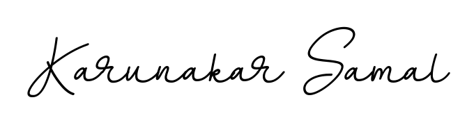 Quickly download Karunakar Samal name signature in high-resolution PNG using BallpointsItalic-DORy9 style. Ready to insert into PDFs and online applications. Karunakar Samal signature style 11 images and pictures png