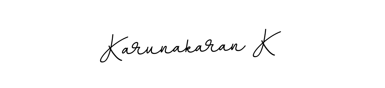 It looks lik you need a new signature style for name Karunakaran K. Design unique handwritten (BallpointsItalic-DORy9) signature with our free signature maker in just a few clicks. Karunakaran K signature style 11 images and pictures png