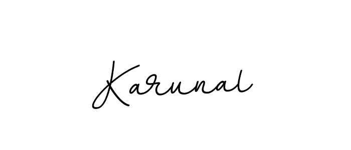 How to make Karunal signature? BallpointsItalic-DORy9 is a professional autograph style. Create handwritten signature for Karunal name. Karunal signature style 11 images and pictures png