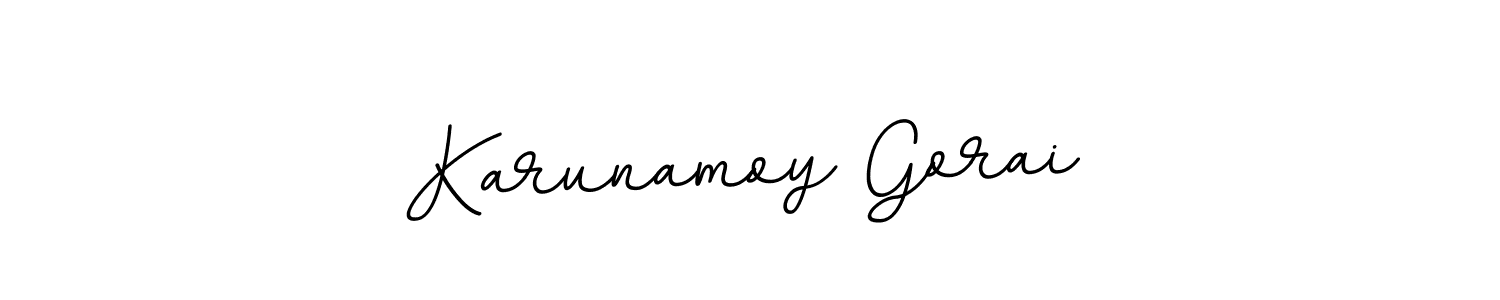 Make a beautiful signature design for name Karunamoy Gorai. With this signature (BallpointsItalic-DORy9) style, you can create a handwritten signature for free. Karunamoy Gorai signature style 11 images and pictures png