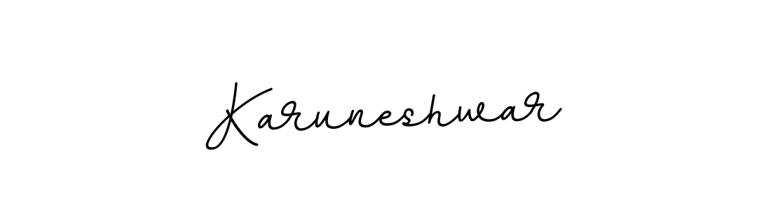 How to make Karuneshwar name signature. Use BallpointsItalic-DORy9 style for creating short signs online. This is the latest handwritten sign. Karuneshwar signature style 11 images and pictures png