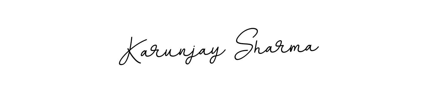 if you are searching for the best signature style for your name Karunjay Sharma. so please give up your signature search. here we have designed multiple signature styles  using BallpointsItalic-DORy9. Karunjay Sharma signature style 11 images and pictures png