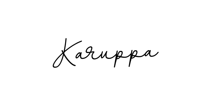 Make a beautiful signature design for name Karuppa. With this signature (BallpointsItalic-DORy9) style, you can create a handwritten signature for free. Karuppa signature style 11 images and pictures png