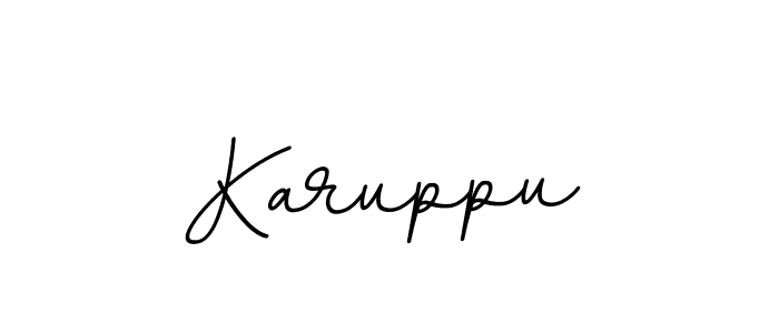 Karuppu stylish signature style. Best Handwritten Sign (BallpointsItalic-DORy9) for my name. Handwritten Signature Collection Ideas for my name Karuppu. Karuppu signature style 11 images and pictures png