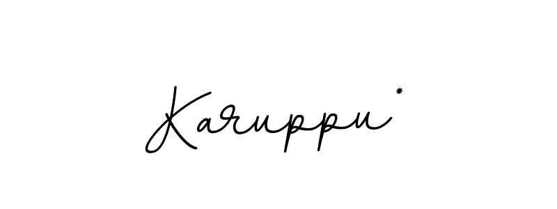 How to Draw Karuppu* signature style? BallpointsItalic-DORy9 is a latest design signature styles for name Karuppu*. Karuppu* signature style 11 images and pictures png