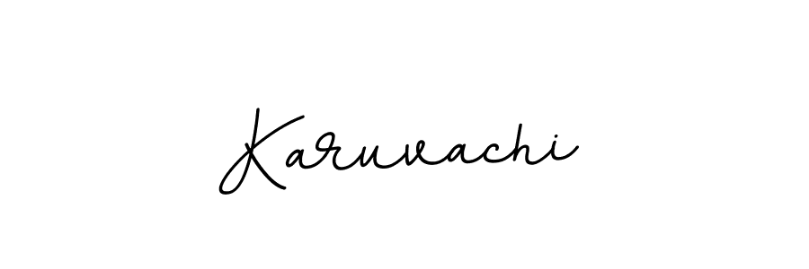 Make a beautiful signature design for name Karuvachi. With this signature (BallpointsItalic-DORy9) style, you can create a handwritten signature for free. Karuvachi signature style 11 images and pictures png