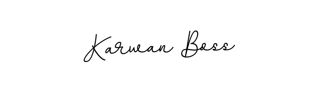 Karwan Boss stylish signature style. Best Handwritten Sign (BallpointsItalic-DORy9) for my name. Handwritten Signature Collection Ideas for my name Karwan Boss. Karwan Boss signature style 11 images and pictures png