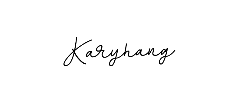 Similarly BallpointsItalic-DORy9 is the best handwritten signature design. Signature creator online .You can use it as an online autograph creator for name Karyhang. Karyhang signature style 11 images and pictures png